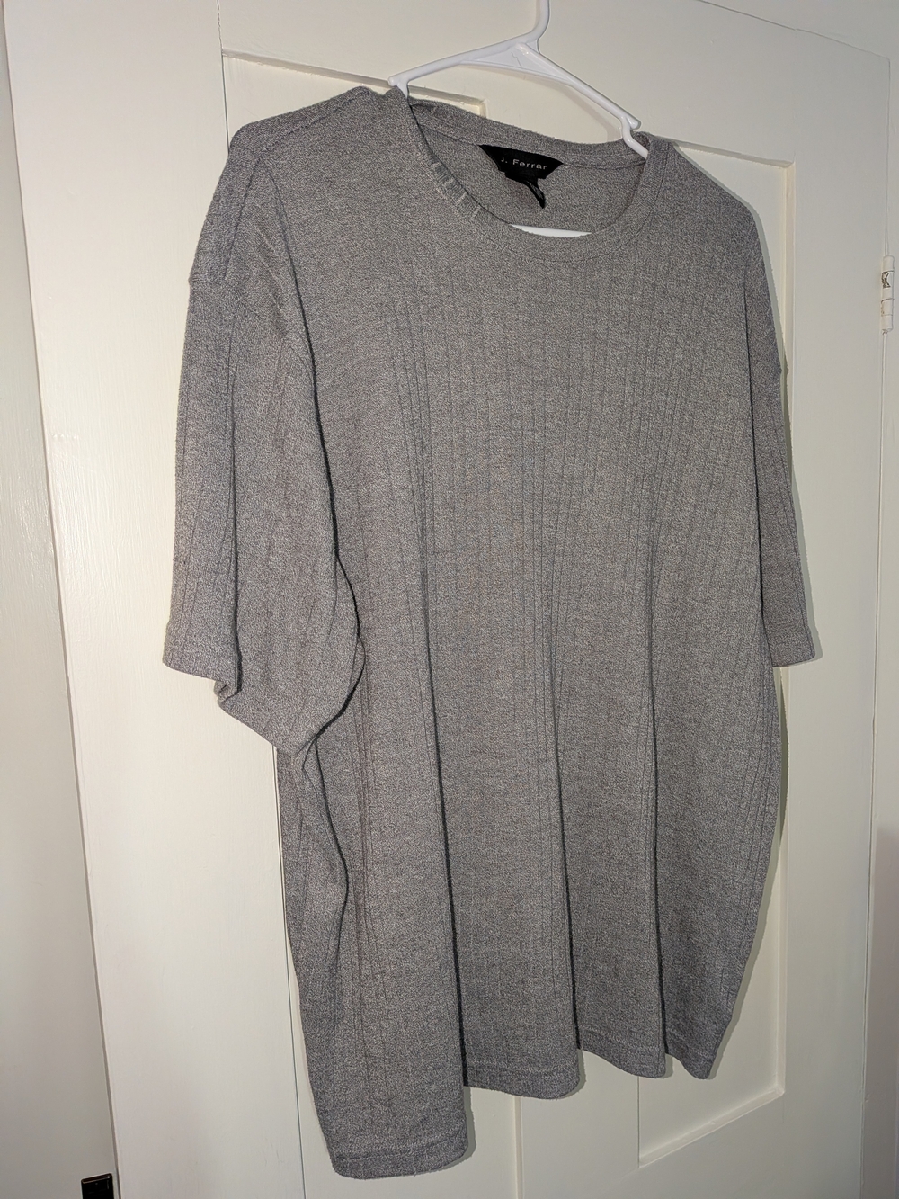 j.ferrar Heather Grey Short Sleeve Knit Shirt Size XX- large